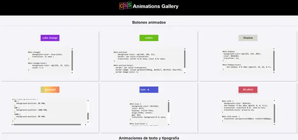 Demostración interactiva de componentes de interfaz y animaciones CSS3